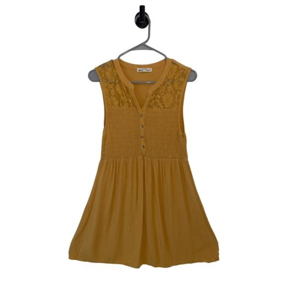 Wallflower Dress Gold Western Cowgirl Size XL‎ Sleeveless